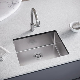 Single Bowl stainless under-mount sink -600 cabinet
