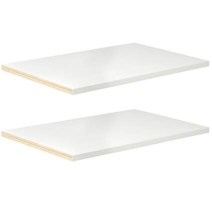 Single wardrobe shelf for built-in wardrobe storage and organised bedroom clothing storage