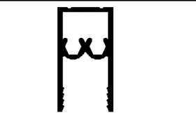 Wardrobe Top and Bottom Rail | Matt Silver