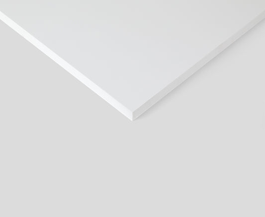 White PVC panel sheet 2400mm x 1200mm – waterproof lightweight wall cladding board for bathrooms, kitchens, and interior spaces, hygienic easy-clean surface ideal for modern residential and commercial wall and ceiling applications