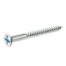 8G x 60mm zinc plated countersunk screws