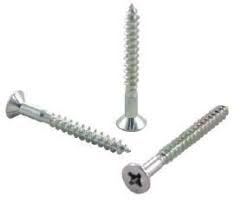 8G x 60mm zinc plated countersunk screws - Imperial Glass and Timber